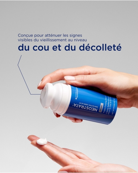 NeoGlucosamine 8%, NeoCitrate 4% et MicroDiPeptide 0,1% : la formule de la crème raffermissante cou et décolleté Neostrata