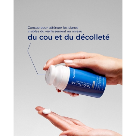 NeoGlucosamine 8%, NeoCitrate 4% et MicroDiPeptide 0,1% : la formule de la crème raffermissante cou et décolleté Neostrata