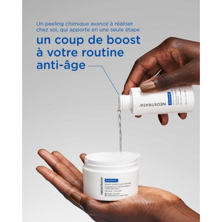 Acide glycolique 10%, Aminofil et arginine : la formule du peeling maison Neostrata pour un grain de peau affiné
