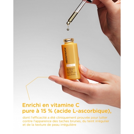Sérum 15% Vitamine C + PHA Neostrata Enlighten, sérum antioxydant de jour à la vitamine C pure, flacon de 15 ml